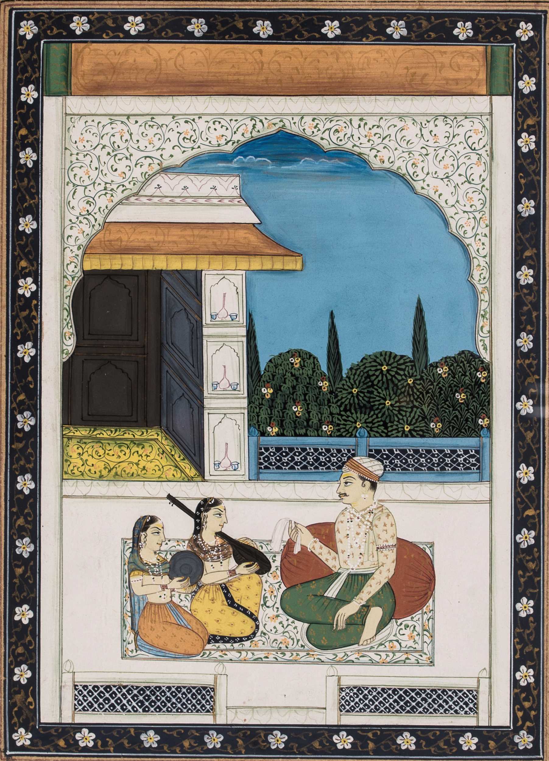 Lot 1227 - AN INDIAN MINIATURE PAINTING - 19th CENTURY