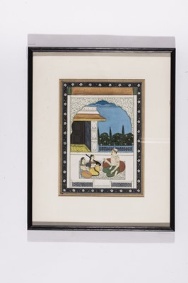 Lot 1227 - AN INDIAN MINIATURE PAINTING - 19th CENTURY