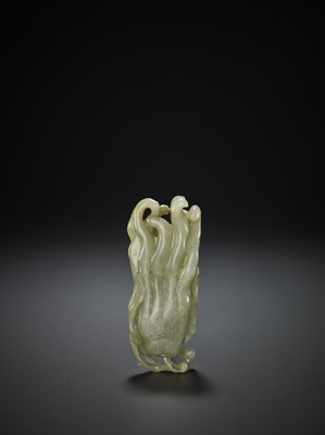 Lot 795 - A BUDDHA’S HAND JADE CARVING, QING