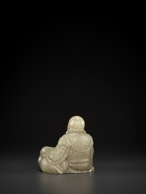 Lot 768 - A SOAPSTONE CARVING OF BUDAI, 18TH CENTURY
