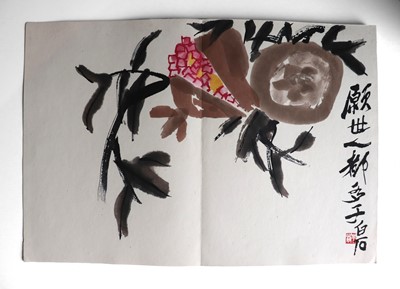 Lot 1087 - AN ALBUM WITH 12 WOODBLOCK PRINTS BY QI BAISHI (1864-1957)