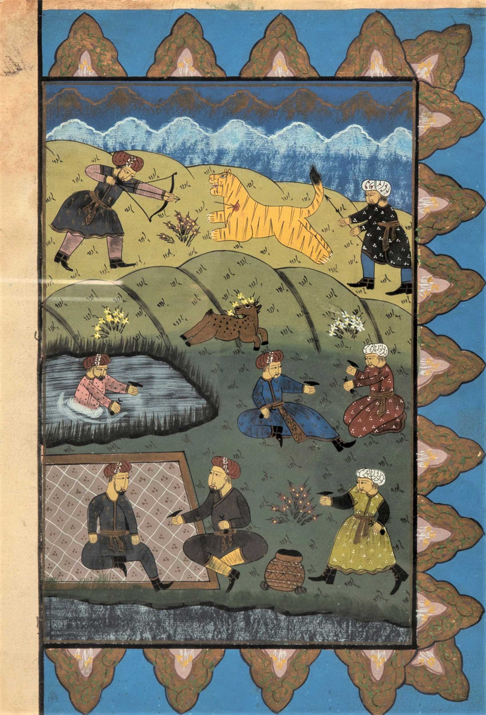 Lot 1231 - AN INDO-PERSIAN MINIATURE PAINTING - 19th CENTURY
