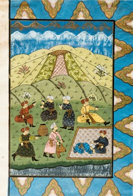 Lot 1229 - AN INDO-PERSIAN MINIATURE PAINTING - 19th CENTURY