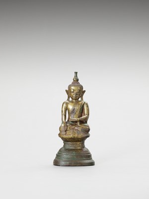 Lot 1197 - A SHAN STATE BRONZE OF BUDDHA MARAVIJAYA, 18TH–19TH CENTURY