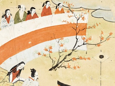 A SMALL JAPANESE PAINTING