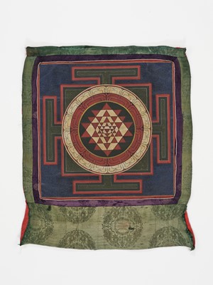 A THANGKA OF A MANDALA, 19TH CENTURY