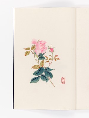 Lot 675 - AN ALBUM OF ‘QI BAISHI’ WOODBLOCK PRINTS BY RONGBAOZHAI, DATED 1955