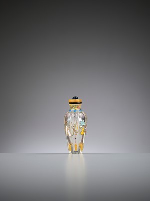 Lot 389 - AN EXCEPTIONAL ‘ANBAXIAN’ SNUFF BOTTLE, QIANLONG MARK AND PERIOD