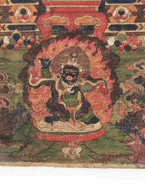 Lot 597 - A THANGKA OF DUDUL DORJE (1733-1797), THE 13TH KARMAPA LAMA