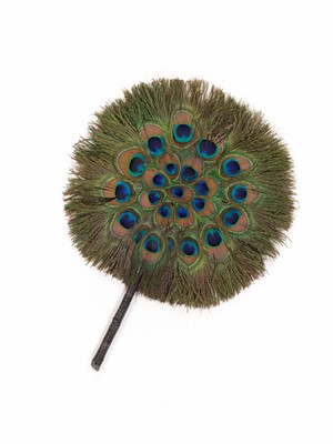 Lot 609 - A PEACOCK FEATHER, QING DYNASTY