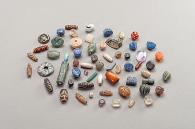 Lot 573 - SIXTY! INDUS VALLEY BEADS AND SEALS