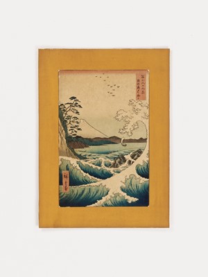 Lot 278 - UTAGAWA HIROSHIGE (1797 – 1858), THE SEA AT SATTA
