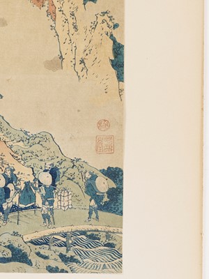 Lot 277 - KATSUSHIKA HOKUSAI (1760 – 1849), THE WATERFALL AT ONO
