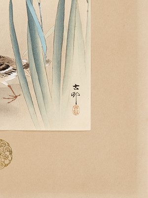 Lot 286 - OHARA KOSON: THREE COLOR WOODBLOCK PRINTS OF BIRDS AND FLOWERS