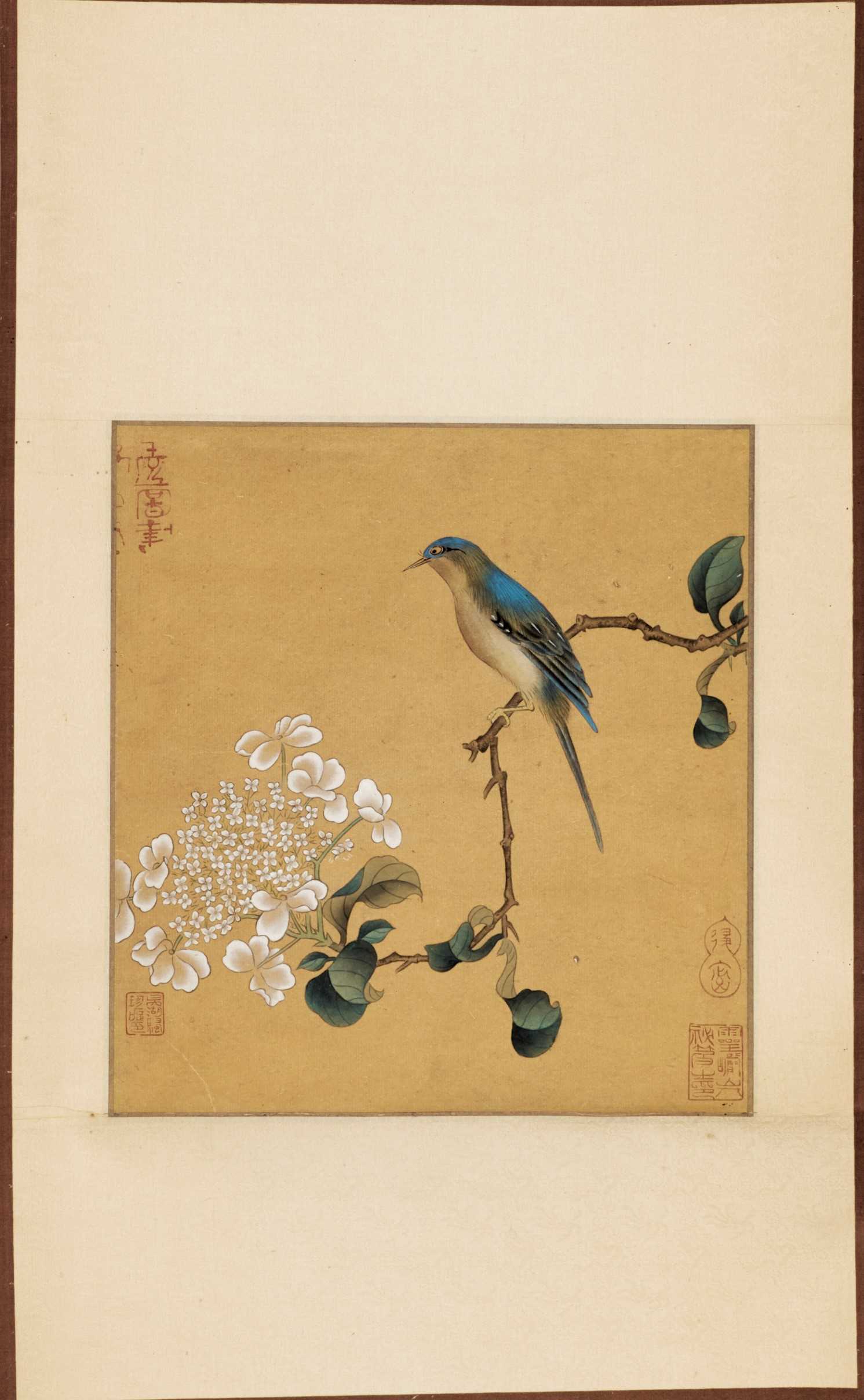 Lot 460 - A FINE HANGING SCROLL PAINTING OF A BIRD