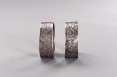 Lot 16 - A PAIR OF SILVER BANGLES