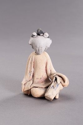 Lot 733 - A GROUP OF FIVE CERAMIC SHIPWRECK FIGURINES