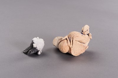 Lot 733 - A GROUP OF FIVE CERAMIC SHIPWRECK FIGURINES