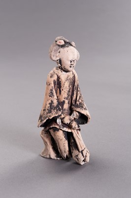 Lot 733 - A GROUP OF FIVE CERAMIC SHIPWRECK FIGURINES