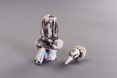 Lot 733 - A GROUP OF FIVE CERAMIC SHIPWRECK FIGURINES