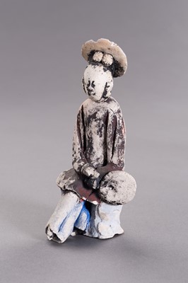 Lot 733 - A GROUP OF FIVE CERAMIC SHIPWRECK FIGURINES