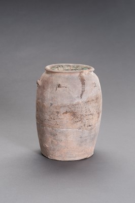 Lot 285 - AN INTERESTING CERAMIC AMPHORA FILLED WITH COINS