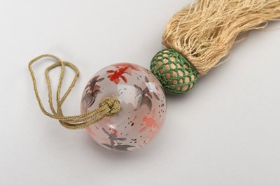 Lot 150 - AN INSIDE-PAINTED MINIATURE GLASS SPHERE WITH CELESTIAL EYE FISH