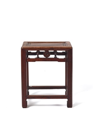 Lot 149 - A CHINESE HARDWOOD SIDE TABLE, LATE QING DYNASTY