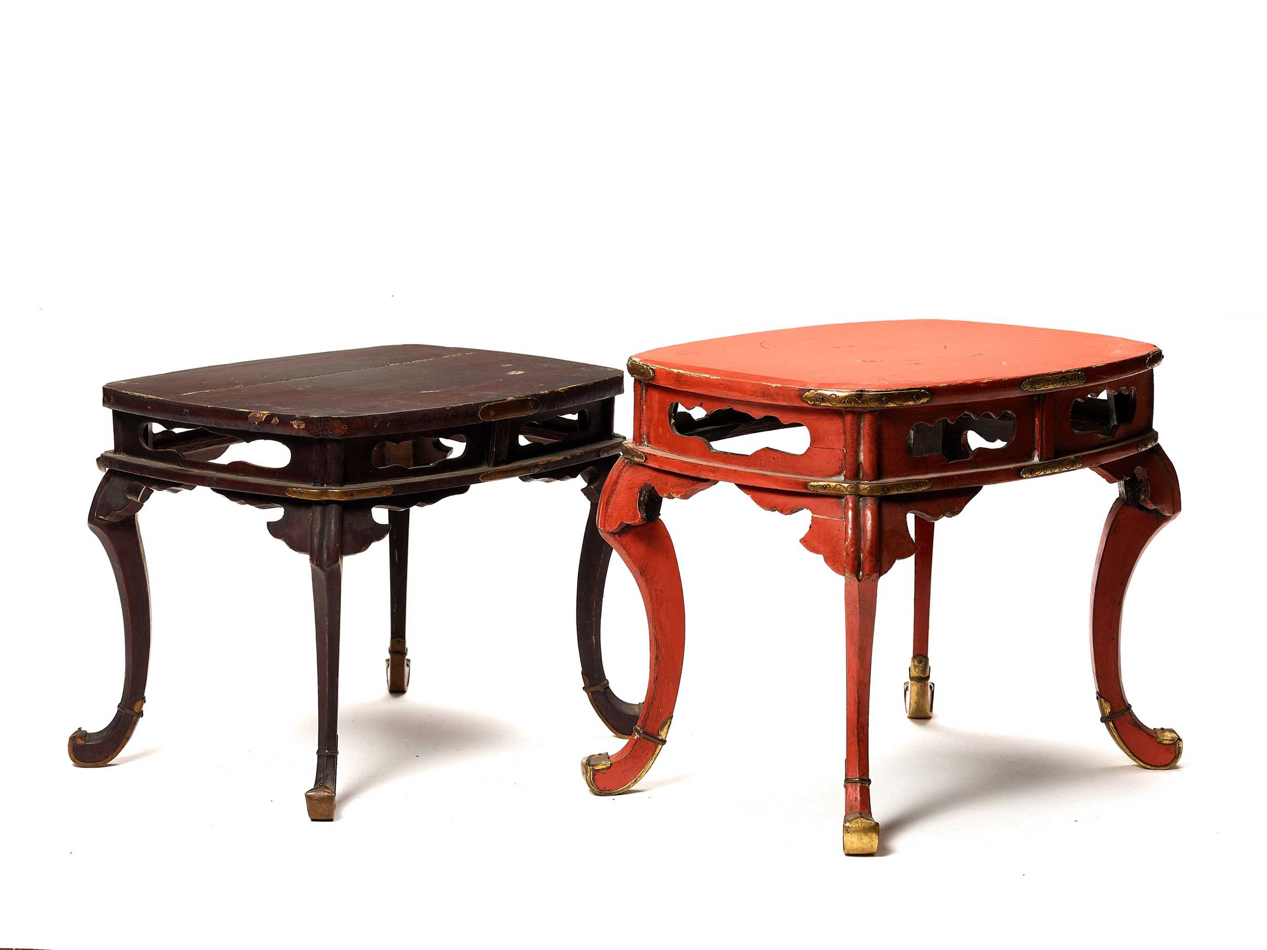 Lot 223 - TWO SMALL JAPANESE LACQUER TABLES