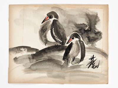 Lot 537 - ‘TWO BIRDS’, BY LIN FENGMIAN (1900-1991)