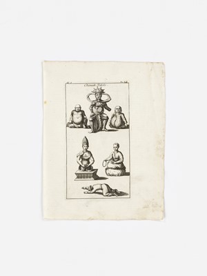 Lot 476 - A GROUP OF FIVE EPHEMERA WITH CHINESE SCENES
