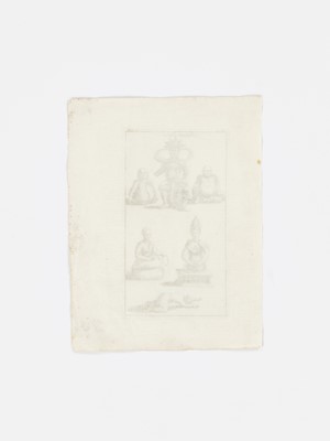 Lot 476 - A GROUP OF FIVE EPHEMERA WITH CHINESE SCENES