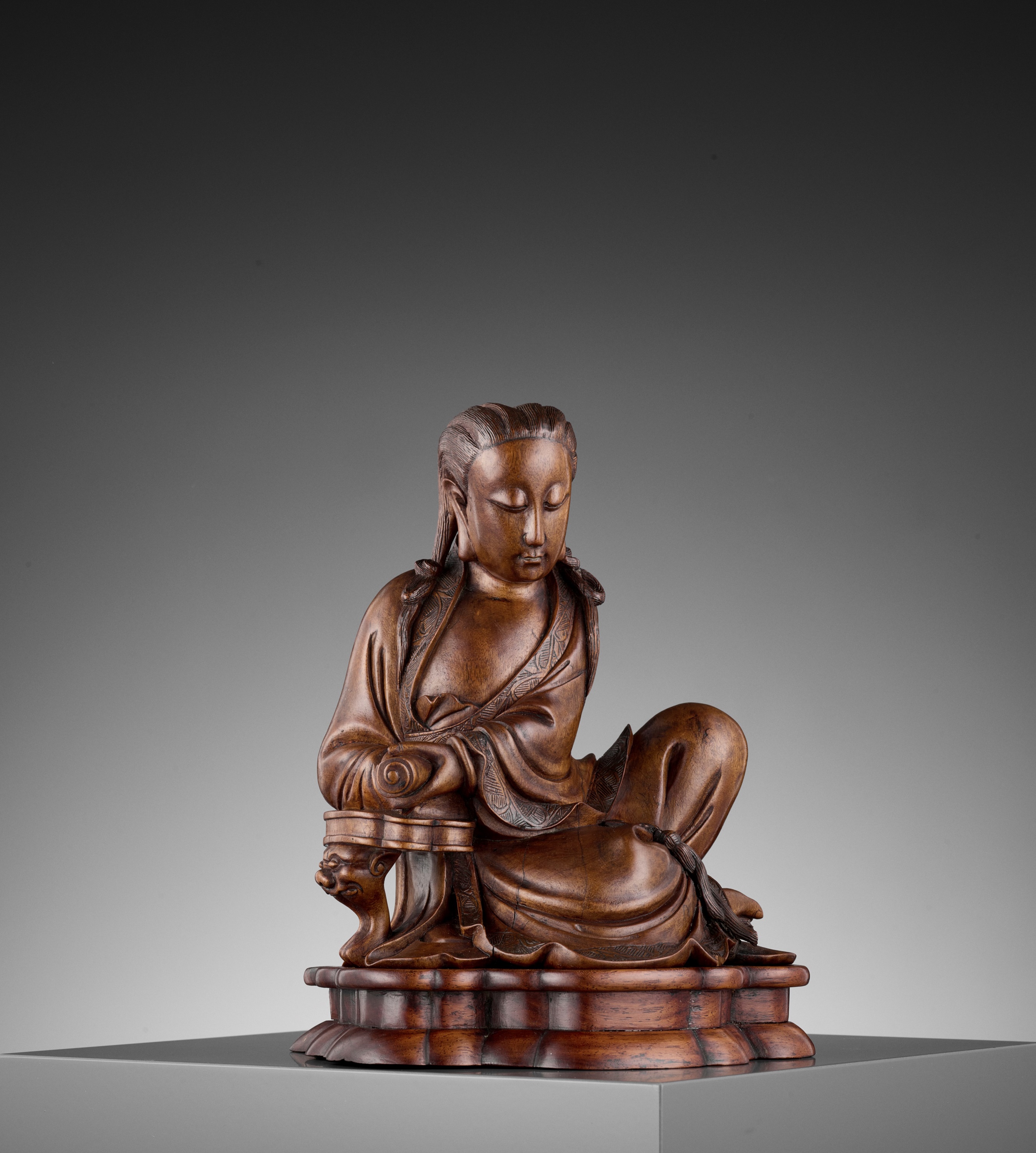 竹花小鳥 26.5cm（竹・花・カササギ) 参次元彫刻『雅』 透かし彫
