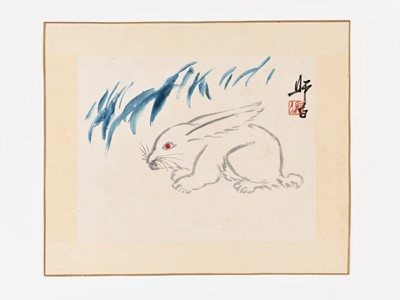 Lot 1079 - ‘WHITE RABBIT’, BY LOU SHIBAI (1918-2010)