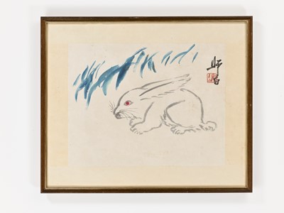 Lot 1079 - ‘WHITE RABBIT’, BY LOU SHIBAI (1918-2010)