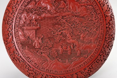 Lot 957 - A MUSEUM COPY OF A CINNABAR LACQUER BOX
