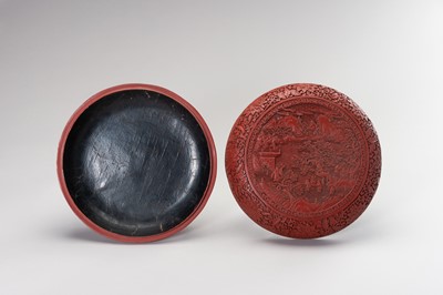 Lot 957 - A MUSEUM COPY OF A CINNABAR LACQUER BOX