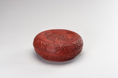 Lot 957 - A MUSEUM COPY OF A CINNABAR LACQUER BOX