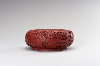 Lot 957 - A MUSEUM COPY OF A CINNABAR LACQUER BOX