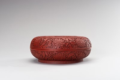 Lot 957 - A MUSEUM COPY OF A CINNABAR LACQUER BOX