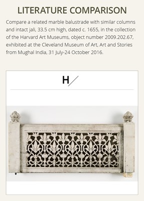 Lot 268 - A GROUP OF FOUR MARBLE BALUSTRADE COLUMNS, INDIA, 17TH-18TH CENTURY