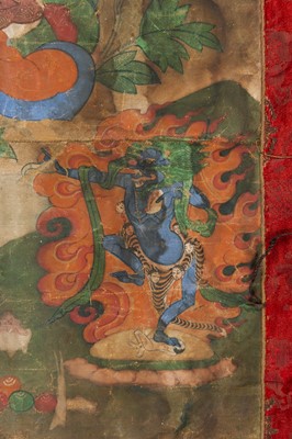 Lot 1015 - A THANGKA OF PADMASAMBHAVA