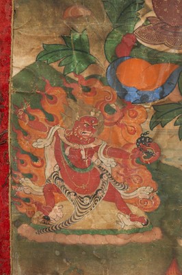 Lot 1015 - A THANGKA OF PADMASAMBHAVA