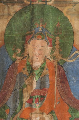 Lot 1015 - A THANGKA OF PADMASAMBHAVA