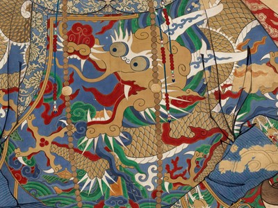 Lot 530 - THE PORTRAIT OF A THIRD-RANK OFFICIAL FROM THE KANGXI COURT, IMPERIAL SCHOOL, ON SILK, WITH AN EDICT DATED 1697