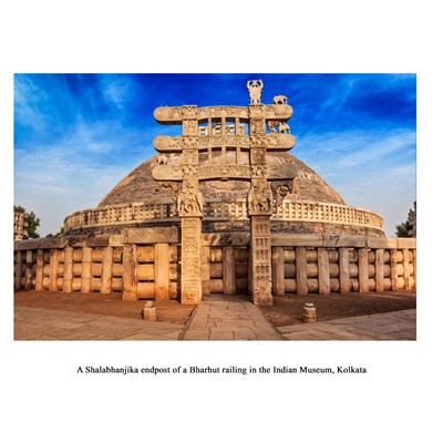 Lot 585 - A PINK SANDSTONE RELIEF DEPICTING A SHALABHANJIKA, MATHURA, SHUNGA PERIOD