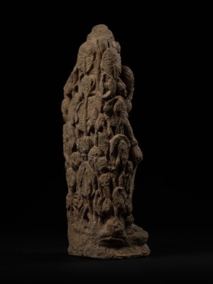 Lot 207 - A LARGE VOLCANIC STONE RELIEF OF TARA, EAST JAVA, 14TH-15TH CENTURY OR EARLIER
