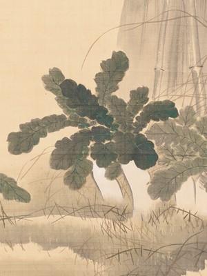 Lot 1078 - MORI KANSAI (1814-1894): A FINE ‘HARVEST TIME’ SCROLL PAINTING