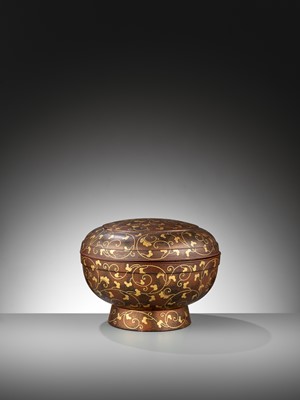 Lot 152 - A RARE LACQUER FOOD JIKIRO (CEREMONIAL FOOD CONTAINER)