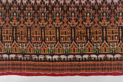 Lot 847 - A KHMER SILK HOL PIDAN (CEREMONIAL HANGING)